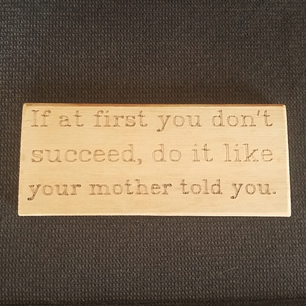 Decorative wooden sign